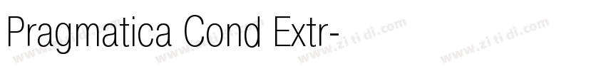 Pragmatica Cond Extr字体转换 Pragmatica Cond Extr字体转换
